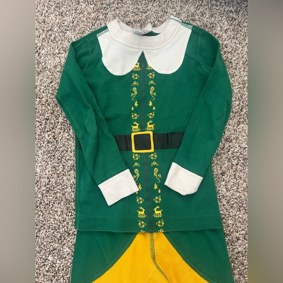 Hanna Anderson Kids Buddy The Elf Costume Long John Pajamas Set -No Hat - Picture 3 of 9